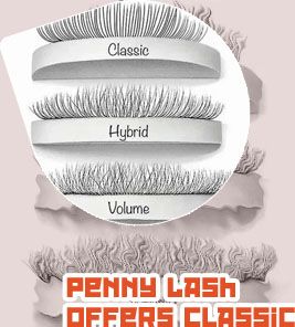 Hybrid lashes with volume