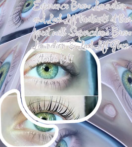 Lash lift and glaze