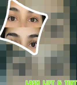 Lift tint eyelashes