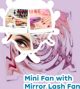 Mini lash fan